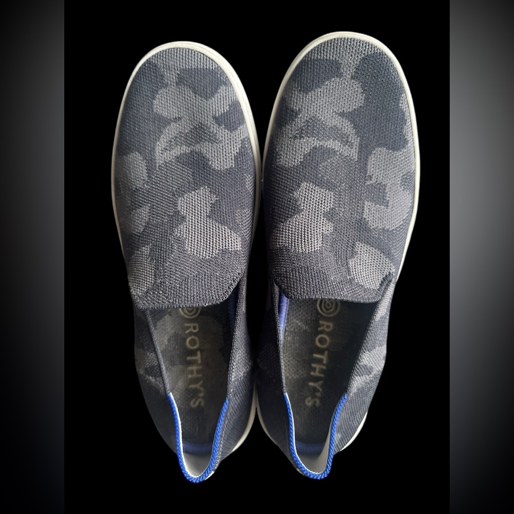 Rothy’s camo print original slip ons size 8